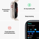 Apple Watch Series 8 [GPS 41mm] Smart Watch w/Midnight Aluminium Case with Midnight Sport Band. Fitness Tracker, Blood Oxygen & ECG Apps, Always-On Retina Display, Water-Resistant