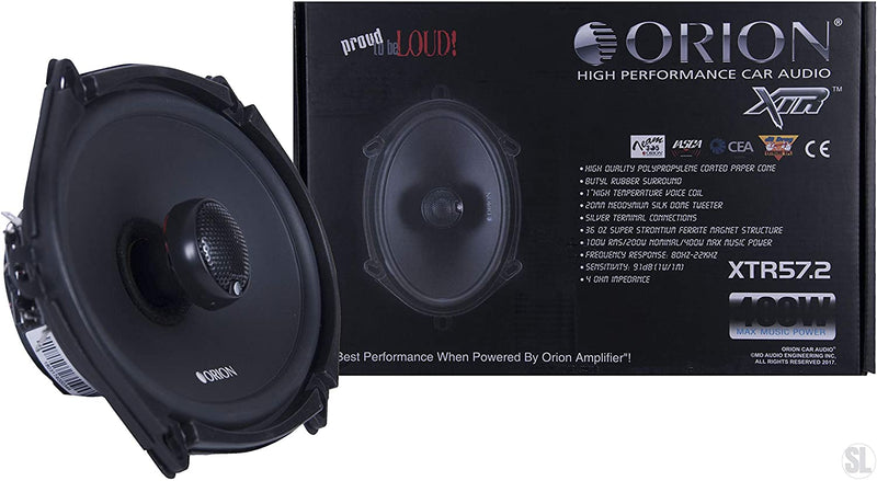 ORION XTR Series COAXIALS Speakers (XTR57.2 / 5X7) - Bass Electronics