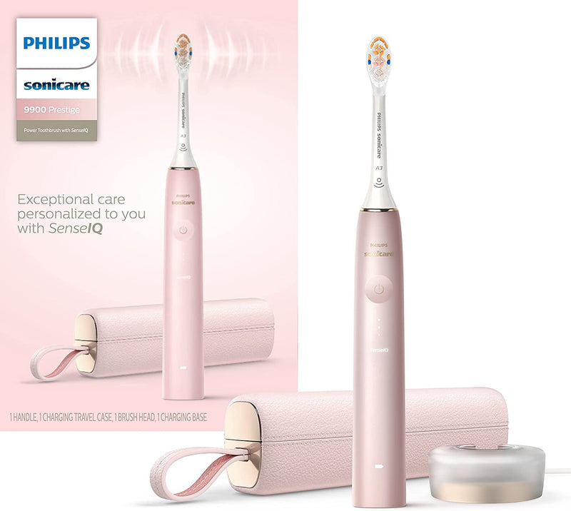 Philips Sonicare prestige 9900, Rechargeable toothbrush With Senseiq, Pink, Hx9990/13 - Bass Electronics