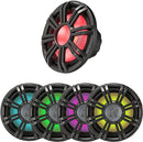 Kicker 45KMG12C KMG12 12-Inch (30cm) Grille for KM12 and KMF12 Subwoofer, LED, Charcoal - Bass Electronics