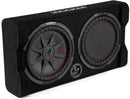 Kicker 48TRTP122 12-inch (30cm) Thin Down Firing Subwoofer and Passive Radiator Enclosure, 2-Ohm