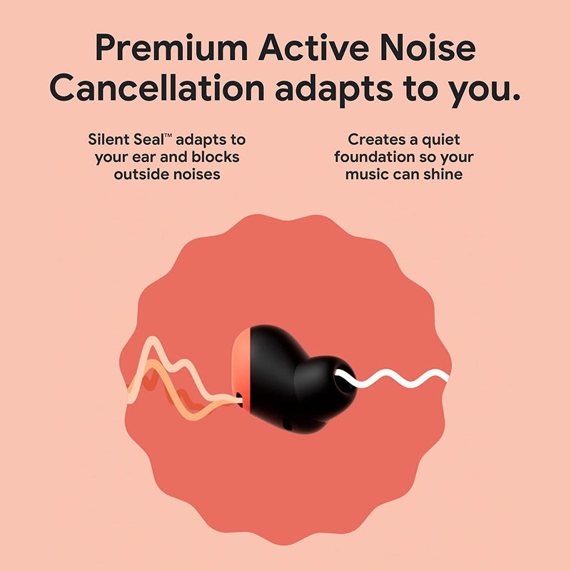Google Pixel Buds Pro In-Ear Noise Cancelling Truly Wireless Headphones - Carbon