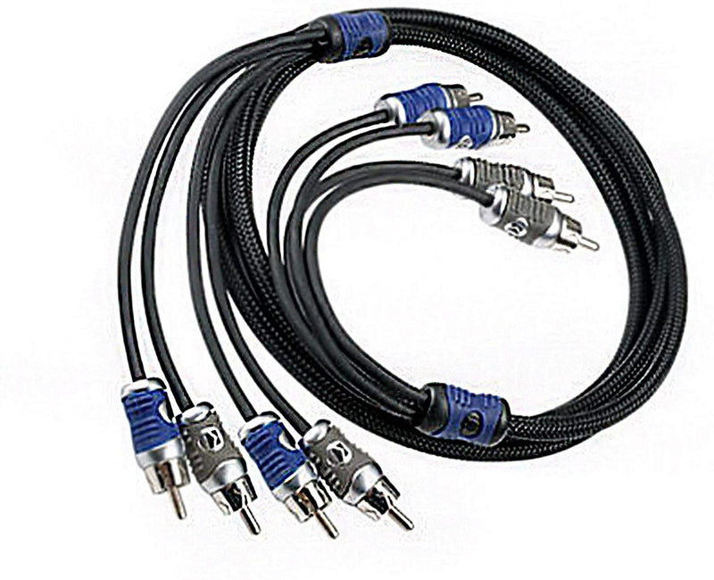 Kicker 46QI46 Q-Series Interconnect, 4-ch RCA Cable, 6m - Bass Electronics