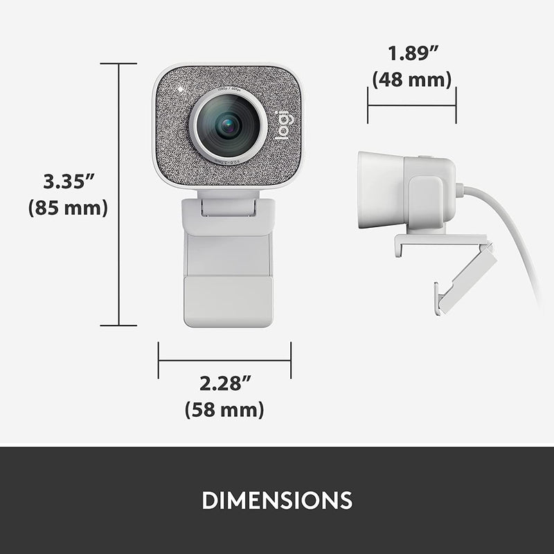 Logitech StreamCam Full HD 1080p Webcam - Off-White - Bass Electronics