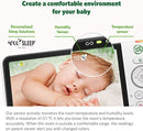 LeapFrog LF815HD - 1080p WiFi Remote Access Video Baby Monitor with 5” High Definition 720p Display, Night Light, Color Night Vision, (White), One Size - Bass Electronics