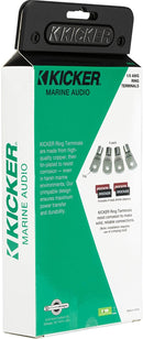 Kicker 47RT0 RT0 Nickel Plated 1/0AWG 5/16' Ring Terminal 4 Pack - Bass Electronics