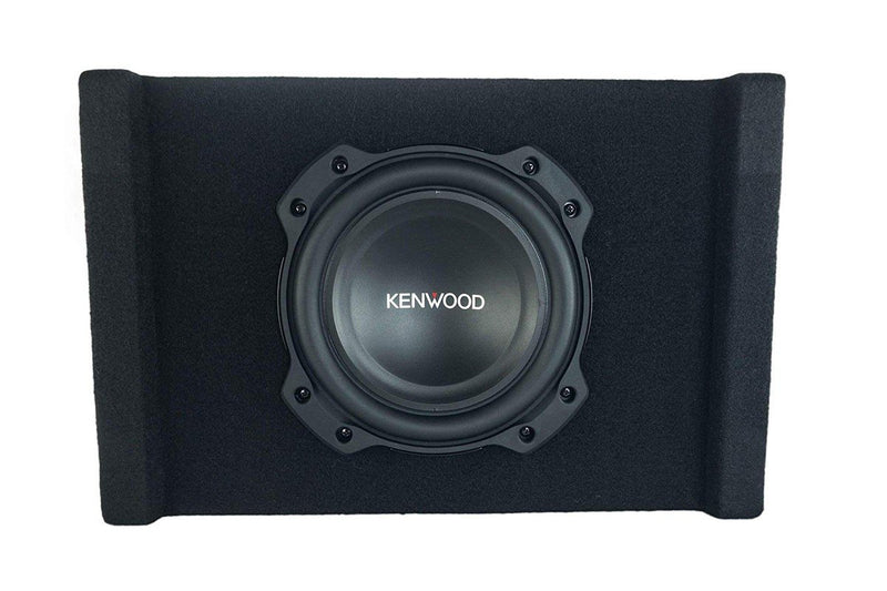 Kenwood P-W804B 900W Max (300W RMS) Single 8" Vented Subwoofer Enclosure - Bass Electronics
