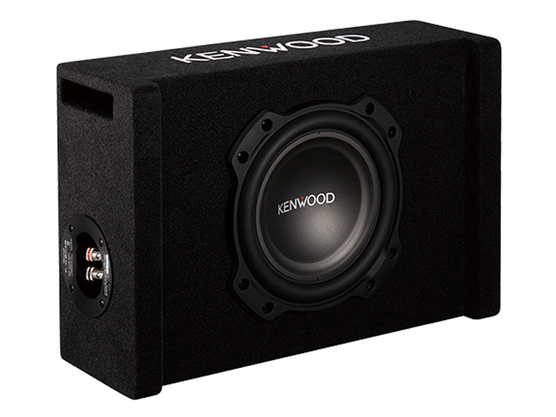 Kenwood P-W804B 900W Max (300W RMS) Single 8" Vented Subwoofer Enclosure - Bass Electronics