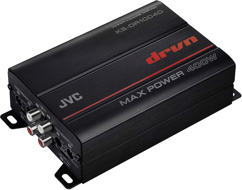 JVC KS-DR1004D 400 W Max 4-Channel Class D Marine Audio Powersports Amplifier - Bass Electronics