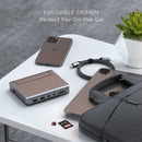 Satechi Stand & Hub for iPad, USB-C Hub 6-in-1, Foldable Stand - 60W USB-C PD, 4K HDMI, USB-A Data Port, Micro/SD Card Readers, 3.5mm Audio Jack - for M2/ M1 iPad Pro, M1 iPad Air, iPad Mini.