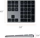 Satechi Bluetooth Extended Numeric Keypad - Slim Rechargeable 34-Key Numpad