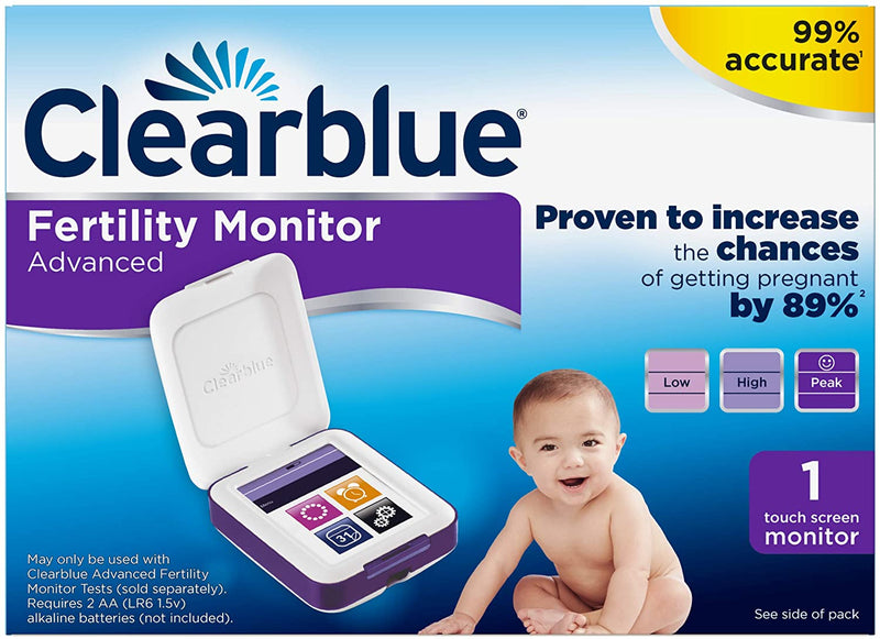 Clearblue Advanced Fertility Monitor, Touch Screen Monitor, 1ct (Packaging may vary) - Bass Electronics