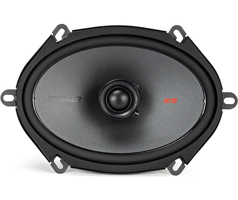 Kicker KSC6804  6x8" Coax Speakers with .75" tweeters 4-Ohm 300 watts - Bass Electronics