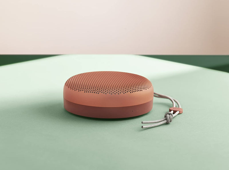 Bang & Olufsen Beoplay A1 Portable Bluetooth Speaker with Microphone - Tangerine Red - Bass Electronics