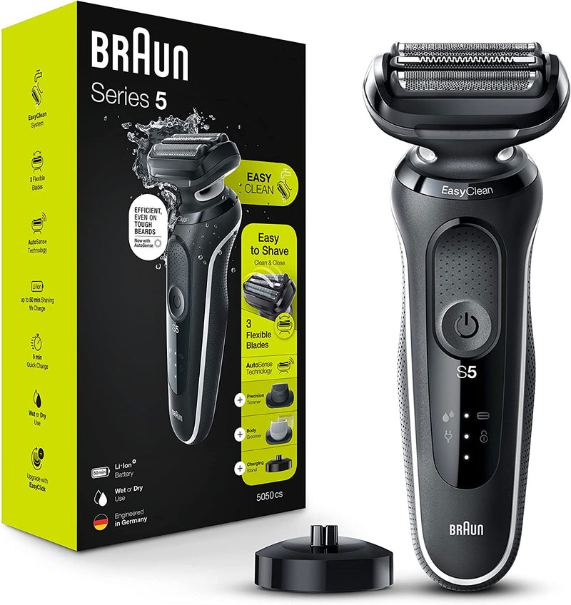 Braun Series 5 Wet & Dry Cordless Men's Shaver with Charging Stand (5050cs) (Open Box)