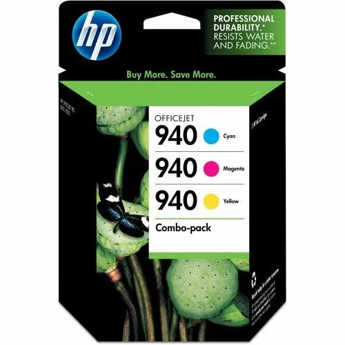 HP 940 Cyan, Magenta & Yellow Original Ink Cartridges, 3 Pack - Bass Electronics