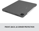 Logitech Combo Touch iPad Pro 11-inch (1st, 2nd, 3rd gen) Keyboard Case, - Oxford Gray - Bass Electronics