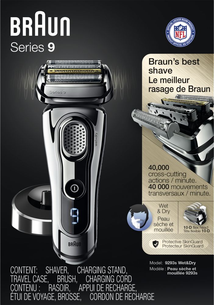 Braun Series 9 9293S Electric Shaver Wet & Dry BrandNew - Bass Electronics