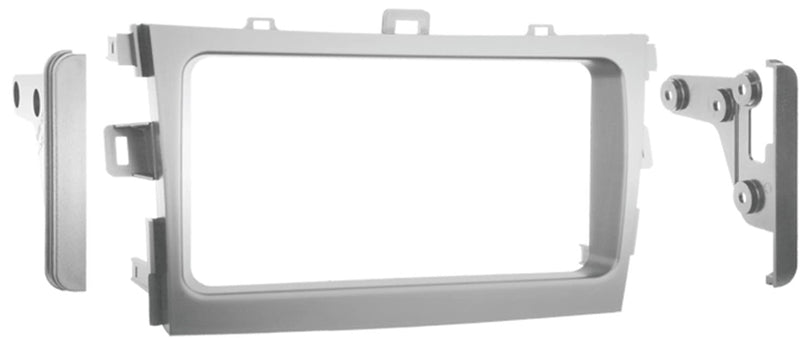 Metra 95-8223S Toyota Corolla DDin Dash Kit (Silver) ('09 - 13) - Bass Electronics