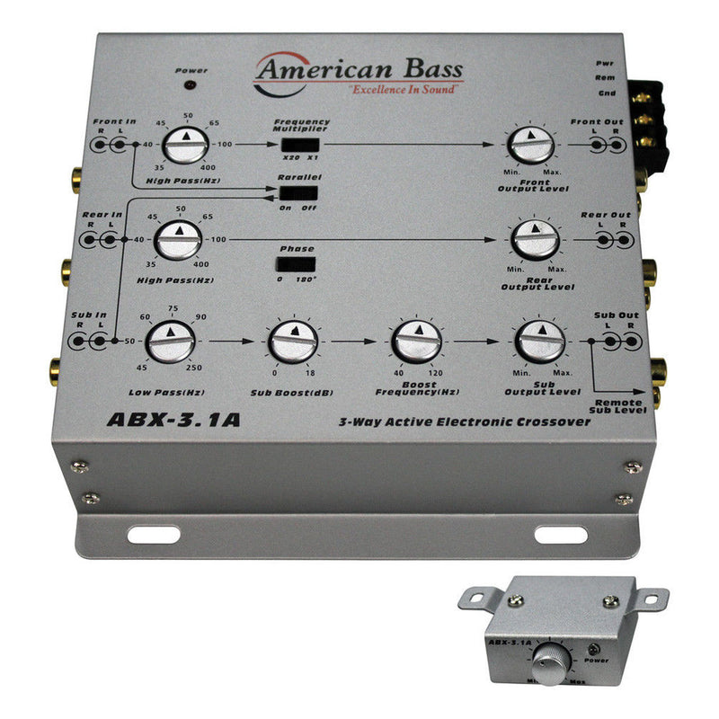 American Bass ABX-3.1A Active Crossover 3-Way - Bass Electronics