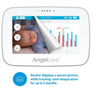 Angelcare Baby Monitor with 4.3” Touchscreen Display and Wireless Breathing Sensor Pad (AC417) - Bass Electronics
