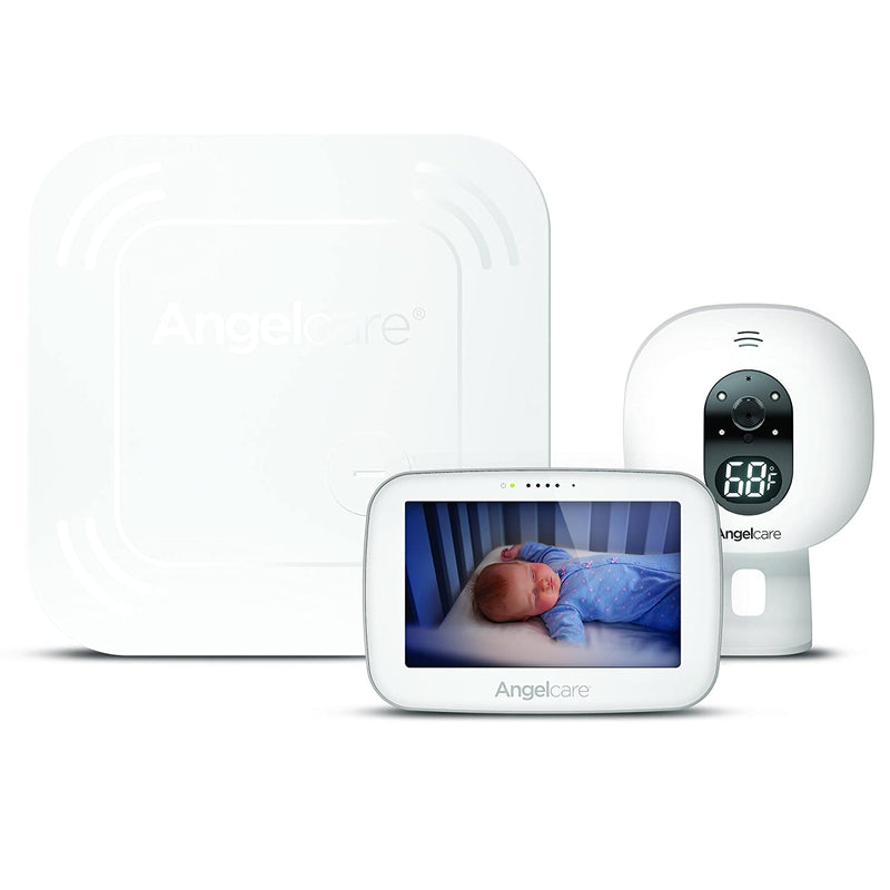 Angelcare Baby Monitor with 4.3” Touchscreen Display and Wireless Breathing Sensor Pad (AC417) - Bass Electronics
