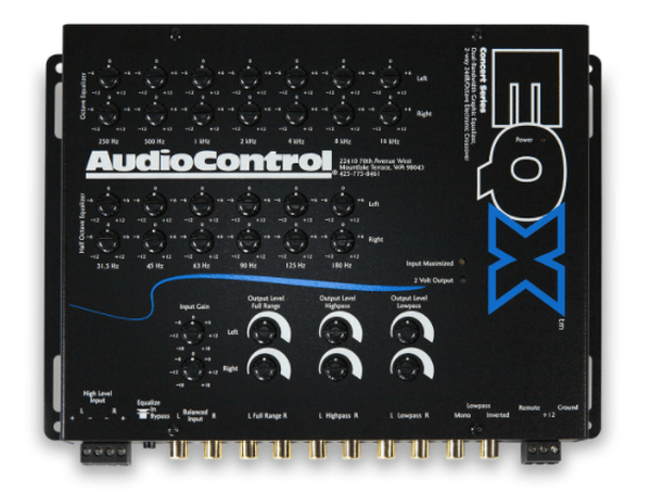 AudioControl EQX 2-Channel Equalizer with Crossover