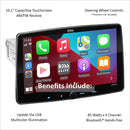 Boss 10.1" Single Din In-Dash Bluetooth Receiver with CarPlay and Android Auto (BE10ACP) - Bass Electronics