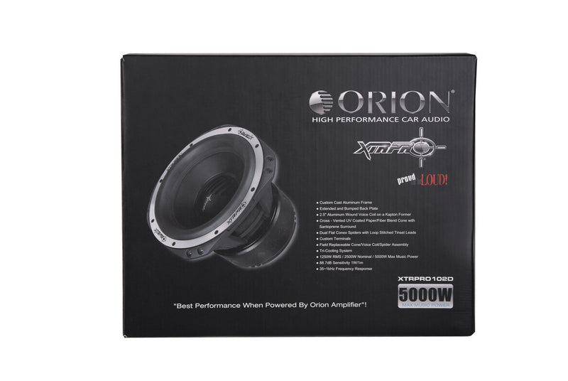 ORION XTRPRO XTRPRO10, Subwoofer 10” 3600 Watts  Dual Coil - Bass Electronics
