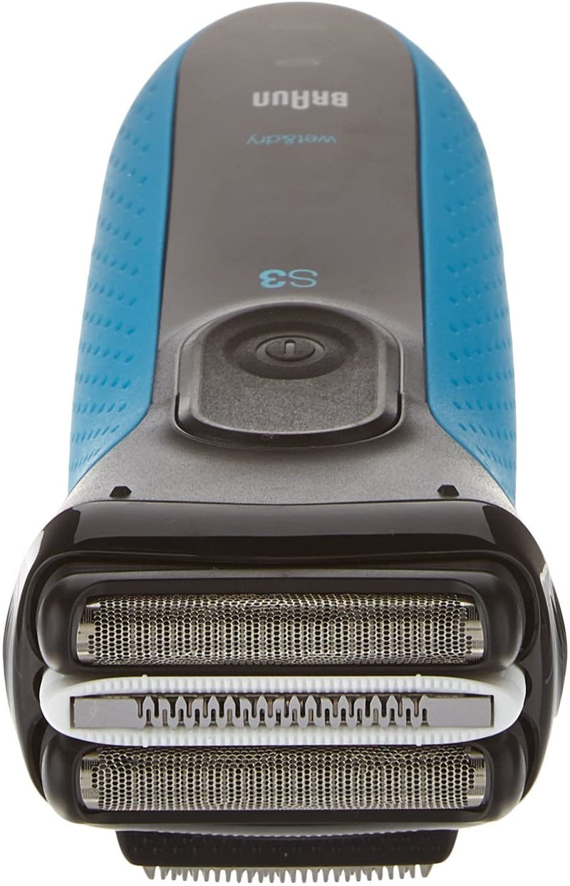 Braun Series 3 3040 Wet & Dry Men's Electric Shaver in Blue - Bass Electronics