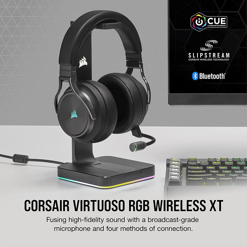 Corsair Virtuoso RGB Wireless XT Gaming Headset with Microphone - Slate - Bass Electronics