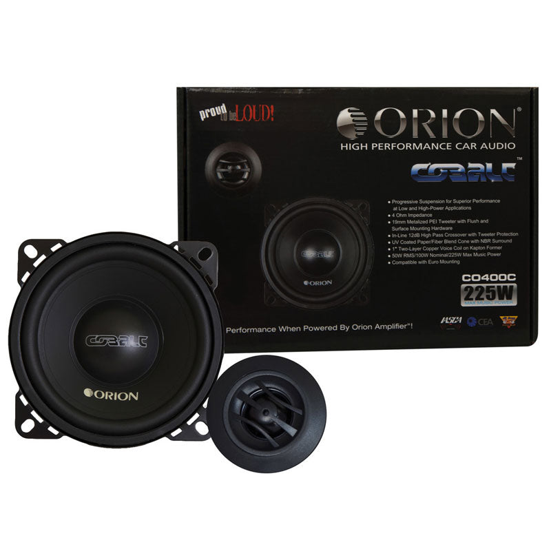 Orion CO400C 4" 2-Way Component Cobalt Series Speaker - Bass Electronics