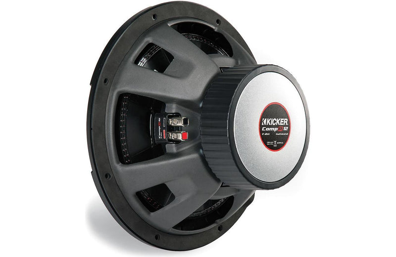 Kicker 43CWR124 CompR Series 12" subwoofer with dual 4-ohm voice coils - Bass Electronics