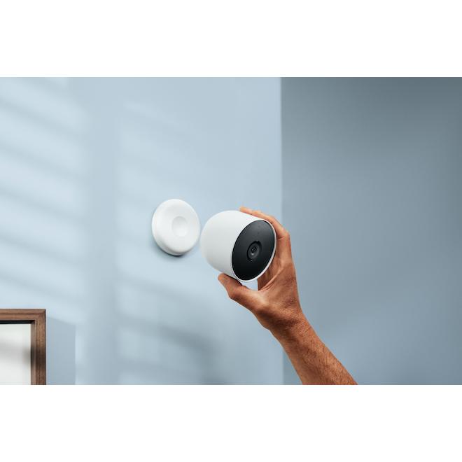 Google Nest Cam Wire-Free Indoor/Outdoor Security Camera - 2 Pack - White - Bass Electronics