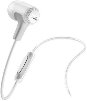 JBL E15 In-Ear Headphones with One-Button Remote and Mic (White) - Bass Electronics