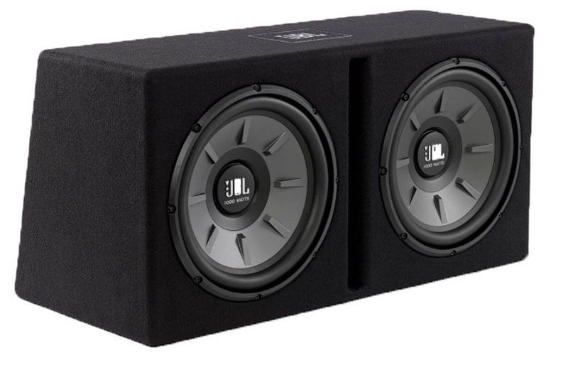 JBL Stage 1220B 1000W Max (500W RMS) 12 Stage Series Dual 2 Ohm Car Subwoofer Enclosure 1
