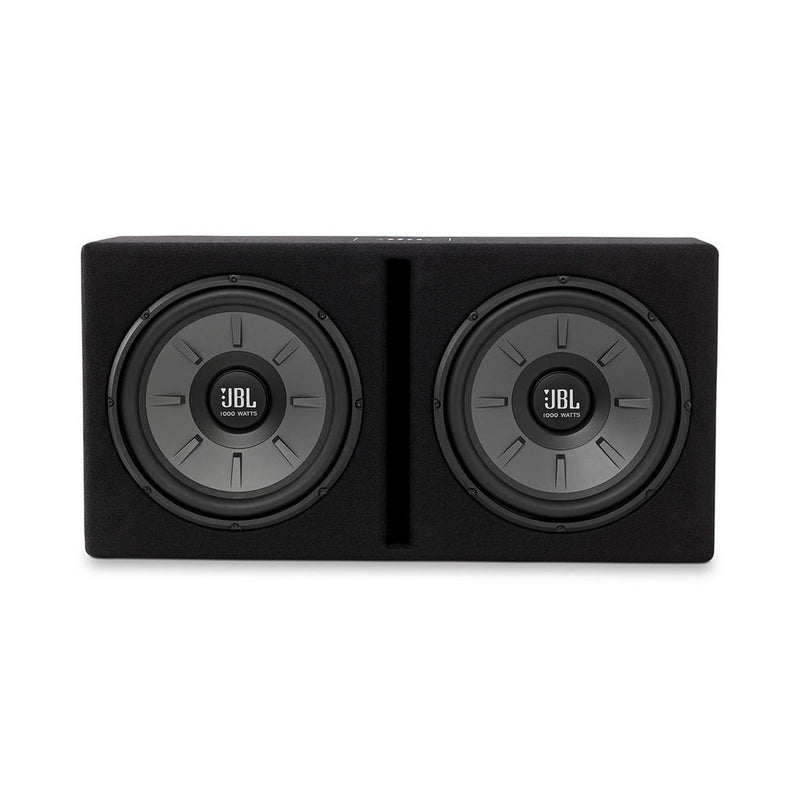 JBL Stage 1220B 1000W Max (500W RMS) 12" Stage Series Dual 2 Ohm Car Subwoofer Enclosure - Bass Electronics