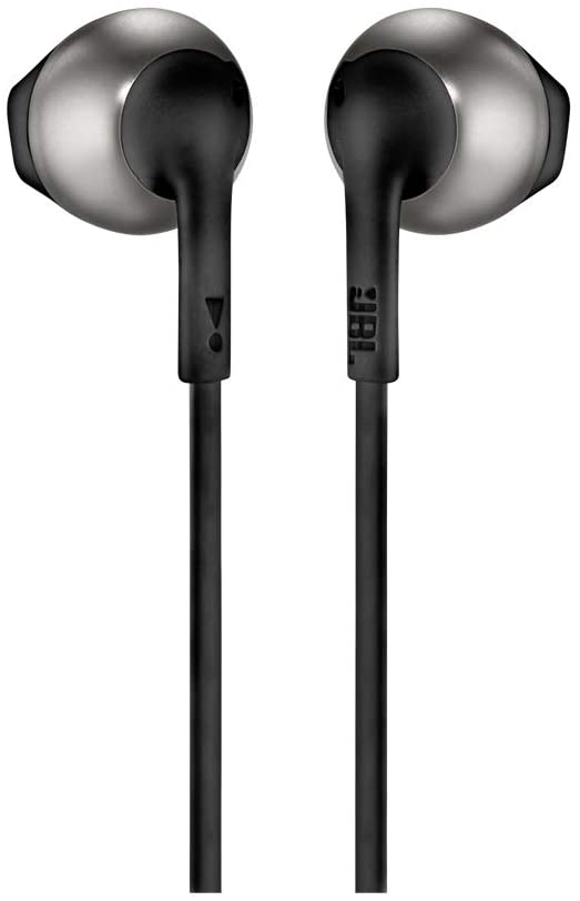 JBL Tune 205 Wired In-Ear Headphones with One-Button Remote/Mic - Black - Bass Electronics
