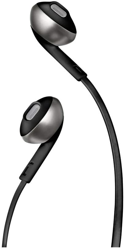 JBL Tune 205 Wired In-Ear Headphones with One-Button Remote/Mic - Black - Bass Electronics
