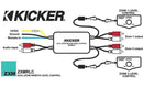 Kicker 10ZXMRLC Marine Dual-zone Level Control for a single audio source - Bass Electronics