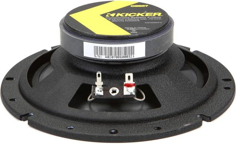 Kicker 43CSS674 6-3/4" Component Speaker System - Bass Electronics