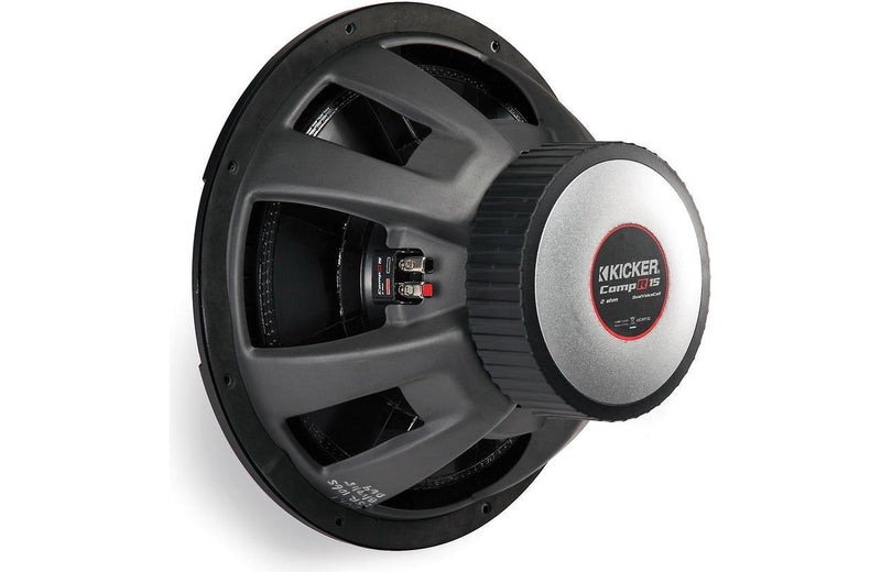 Kicker 43CWR152 CompR Series 15" subwoofer with dual 2-ohm voice coils - Bass Electronics