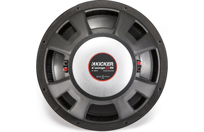 Kicker 43CWR154 CompR Series 15" subwoofer with dual 4-ohm voice coils - Bass Electronics