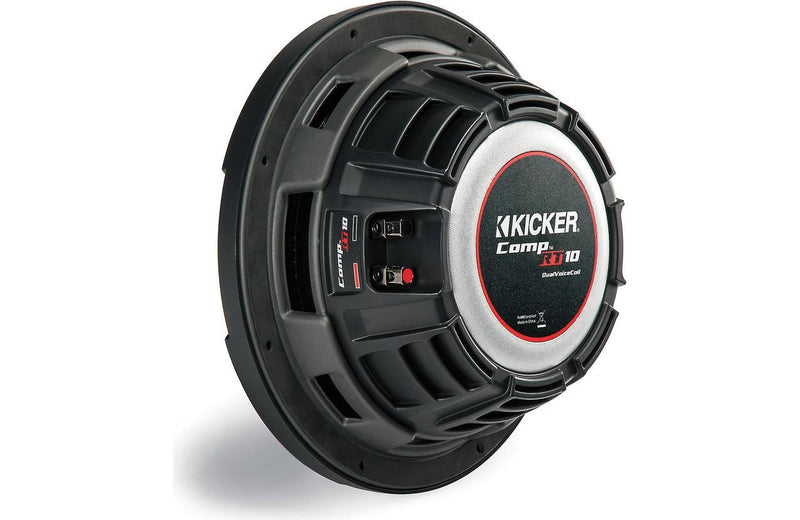 Kicker 43CWRT102 CompRT shallow-mount 10" subwoofer 2-ohm - Bass Electronics