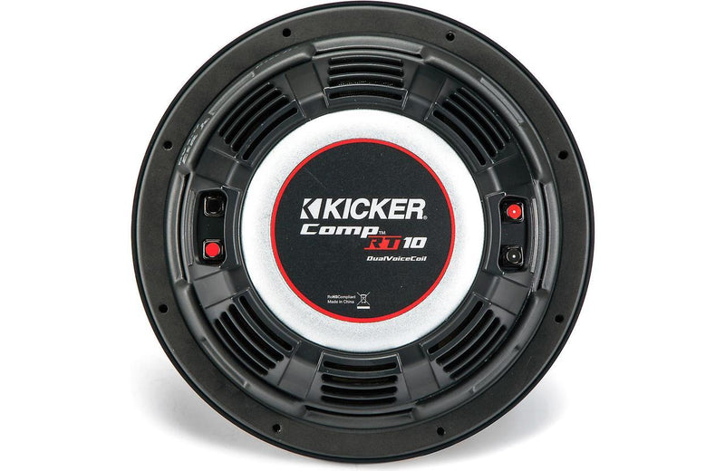 Kicker 43CWRT102 CompRT shallow-mount 10" subwoofer 2-ohm - Bass Electronics