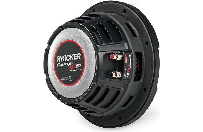Kicker 43CWRT672 CompRT shallow-mount 6-3/4" subwoofer 2-ohm - Bass Electronics