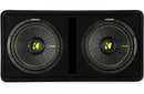 Kicker 44DCWC102 dual 10" CompC subwoofer enclosure - Bass Electronics