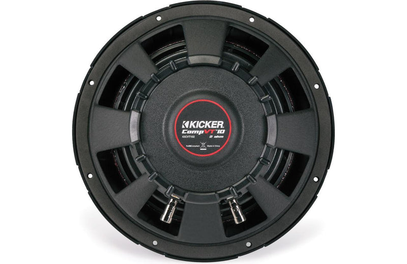 Kicker CompVT 43CVT102 10" 2-ohm subwoofer - Bass Electronics