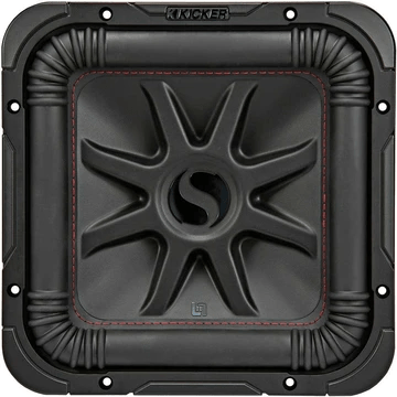 Kicker L7R 12 Inch 1200W Max Power 4 Ohm DVC Square Car Audio Subwoofer, Black