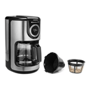 KitchenAid KCM1202OB 12-Cup Glass Carafe Coffee Maker, Onyx Black - Bass Electronics